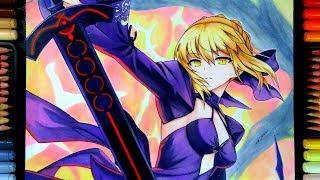 Drawing - Saber Arturia Pendragon /Fate/Stay Night/