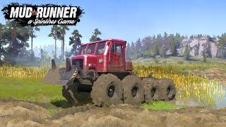 Spintires: MudRunner - TT 4 Tractor Driving Through Mud