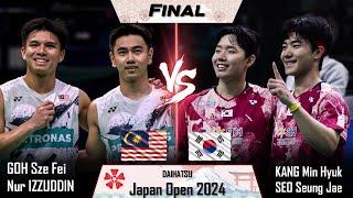 LIVE SCORE | FINAL | GOH Sze Fei /Nur IZZUDDIN vs KANG Min Hyuk /SEO Seung Jae | Japan Open 2024