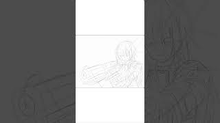 How to draw a girl assassin #shorts