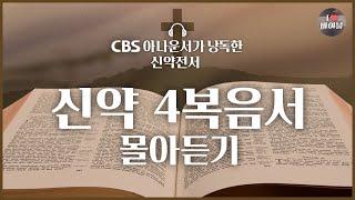 2025년 성경통독 지금 시작해도 늦지 않아요신약 4복음서 8시간 55분 몰아듣기 | 배경음악, 큰글씨⭕ | 마태복음 마가복음 누가복음 요한복음