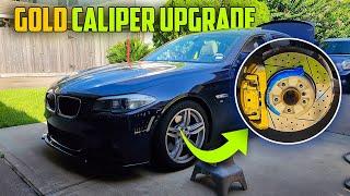 DIY GOLD Brake Calipers for BMW F10! | F10 535i Build pt.30