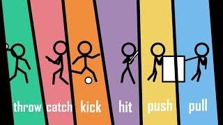 Stickman Verbs 3 - Learn Sports Verbs & More Action Words - The Kids' Picture Show