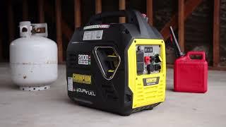 Champion 2000-Watt Ultralight Portable Dual Fuel Inverter Generator (Model 200959)