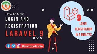 Laravel 9 Login And Registration | laravel 9 authentication | laravel for beginners