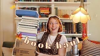 huge fall unboxing book haul 