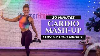 30-Minute At-Home Cardio: HIIT, Dance, Kickboxing & More! Low & High Impact Options