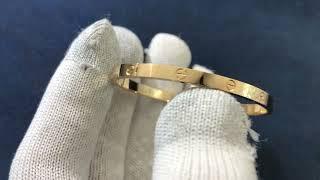 Cartier love Bracelet 18K Yellow Gold Craft Ring#handmade #fashion #funny #craft