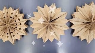 DIY Paper Bag Star Craft