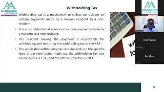 Tax Implications of Doing Business in Kenya