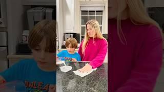 Kid pranks mom makes a mess ️