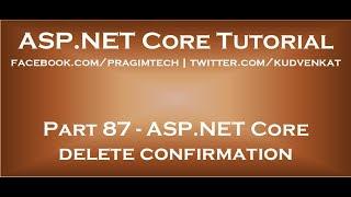 ASP NET Core delete confirmation