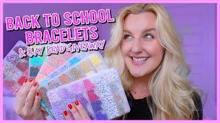 BACK TO SCHOOL CLAY BEADED BRACELET IDEAS  (bracelet making)CLAY BEAD GIVEAWAY