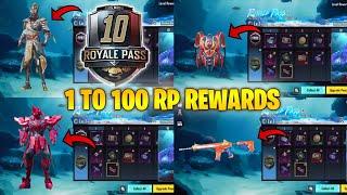 A10 ROYAL PASS//1 TO 100 RP REWARDS // ACE 10 ROYAL PASS LEAKS ( A10 ROYAL PASS PUBG MOBILE/BGMI )