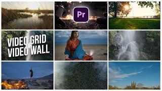 How to make VIDEO GRID or VIDEO WALL in Premiere Pro  | #premierepro