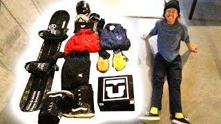 MY SNOWBOARD GEAR 2018 | davidsjones