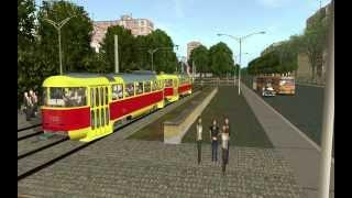 Trainz 2009 трамвайная локация (карта) "Рыбинск"