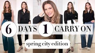 6 days in a carry on: Revolve & Amazon Spring city edition! Outfit try-on + my genius packing method