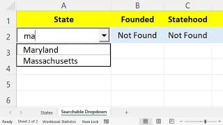 How to Create a Searchable Dropdown List in Excel | 2 Methods