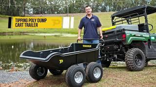 Paddock Heavy Duty Poly Dump Cart Trailer