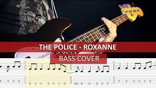 The Police - Roxanne / bass cover / playalong with TAB