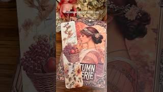 Scrap Paper Autumn Bookmark | Quick & Easy Project for Beginners #thegingerbreadprints #scrapbooking