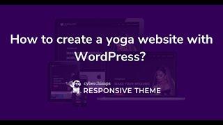 How to create a yoga website with WordPress | WordPress tutorials