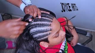 EASY & SIMPLE STITCH CORNROWS FOR KIDS/BOYZ || Beginners friendly 