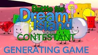 BFDI (Battle For Dream Island) Contestant Generating Game Speedrun (290.831)