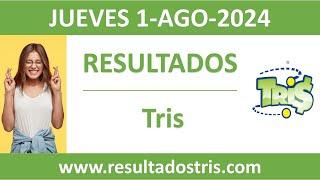 Resultado del sorteo Tris del jueves 1 de agosto de 2024