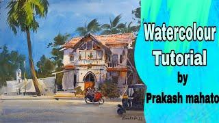 Watercolour painting | demo by Prakash Mahato