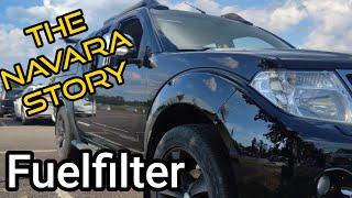 How to replace diesel fuel filter Nissan Navara Frontier