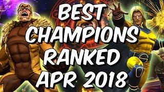 Best Champions Ranked April 2018 - Seatin's Tier List - Marvel Contest Of Champions