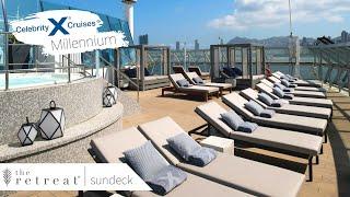 Retreat Sundeck | Celebrity Millennium Full Tour & Review | 4K