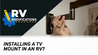 How To Install TV Mount in RV | RV Modifications