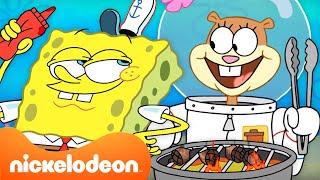 Губка Боб | Летнее барбекю Губки Боба!  | 30-минутная подборка | Nickelodeon Cyrillic