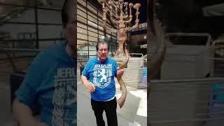 Sounding the Shofar at the Ben Gurion Airport!