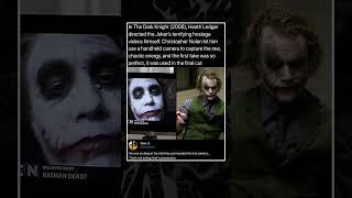 In The Dark Knight (2008), Heath Ledger directed the Joker’s terrifying hostage videos himself