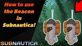 How to use a Beacon in Subnautica! #subnautica #subnauticagame #gaming