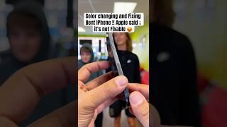 Color Changing Bent iPhone | APPLE SAID; NOT POSSIBLE | #shorts #iPhone #apple #ios #fyp #android