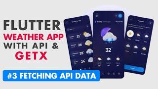 Flutter Responsive Weather App using GetX | Flutter Weather App with API | VelocityX | Part 3