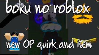 new OP quirk and items showcase / boku no roblox