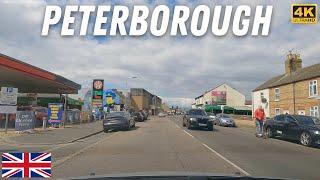 【4K】DRIVING TOUR PETERBOROUGH ENGLAND