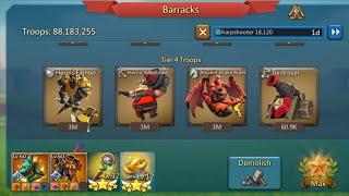 RALLY TRAP PARTY UP GEARS & ARTIFACT..ROAD 800 % STATS..F2P ALSO HAS DREAM..LORDS MOBILE