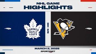 NHL Highlights | Maple Leafs vs. Penguins - March 2, 2025