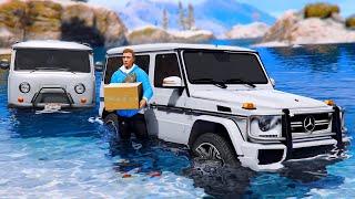 РЕАЛЬНЫЕ ПАЦАНЫ В GTA 5 - ВЫТАСКИВАЮ УАЗИК ИЗ ВОДЫ! ГЕЛИК И БУХАНКА НА БЕЗДОРОЖЬЕ! ВОТЕР