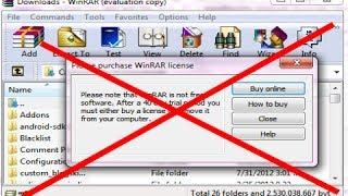 How to Remove WinRAR 40 Day Notification Pop-up