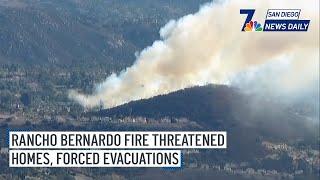 Wed. Jan. 22 | Rancho Bernardo fire threatened homes, forced evacuations | NBC 7 San Diego