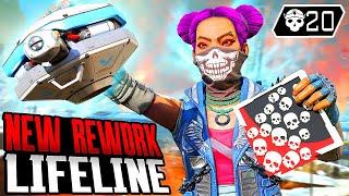 NEW LIFELINE REWORK 20 KILLS AND 4K DAMAGE (Apex Legends Gameplay)