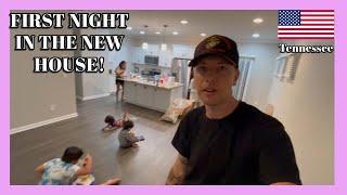 FIRST NIGHT IN THE NEW HOUSE - UNBOXING NEW STUFF FOR THE HOUSE - ERICA AHERN